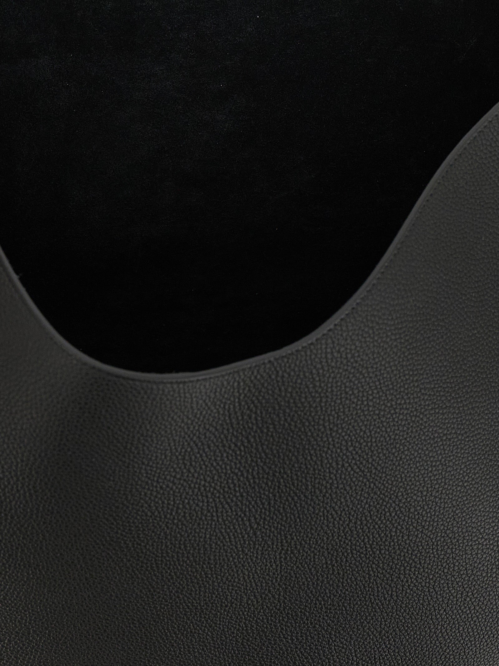 Black Calfskin Tote Bag