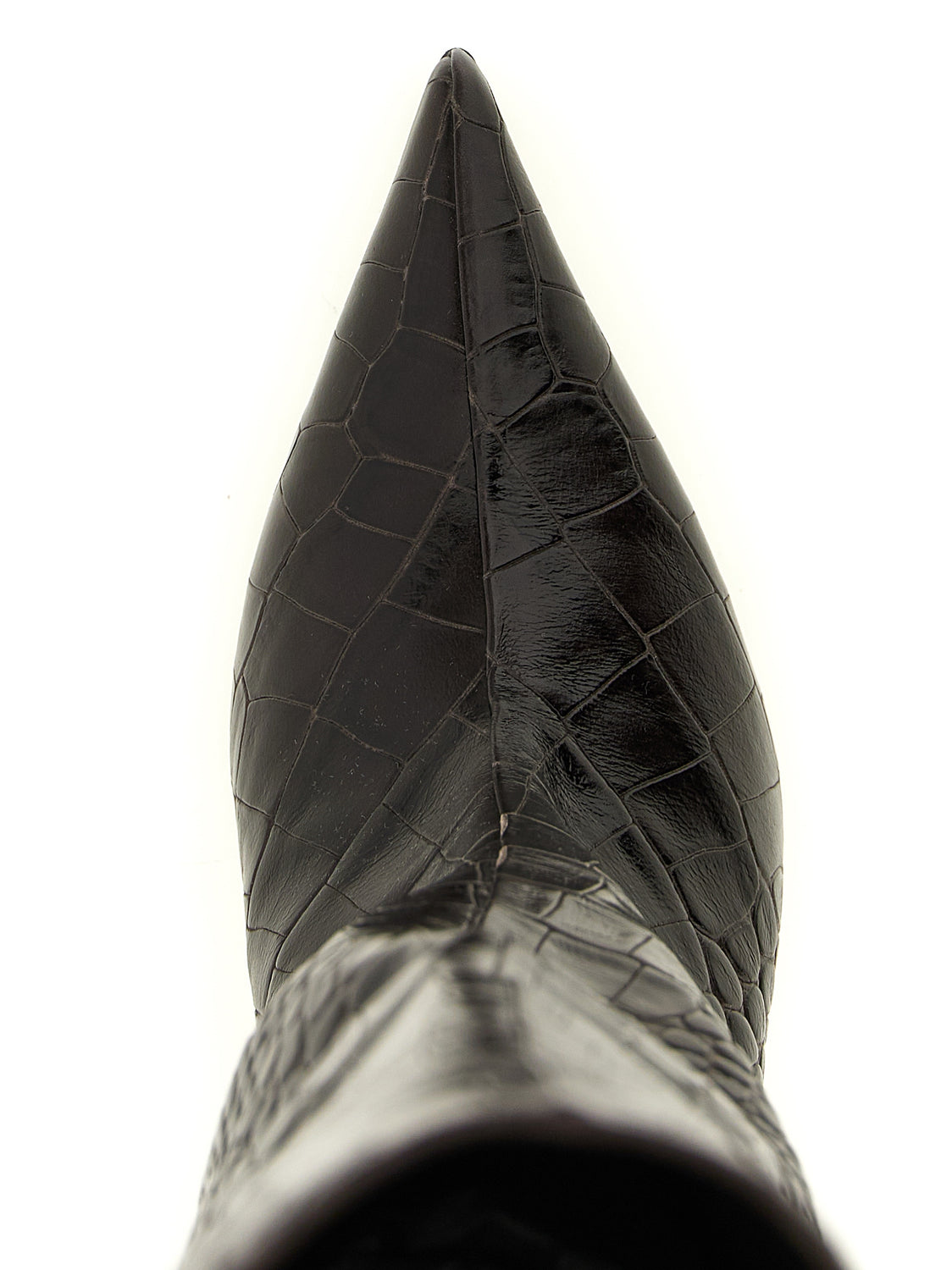 Brown Bovine Leather Over The Knee