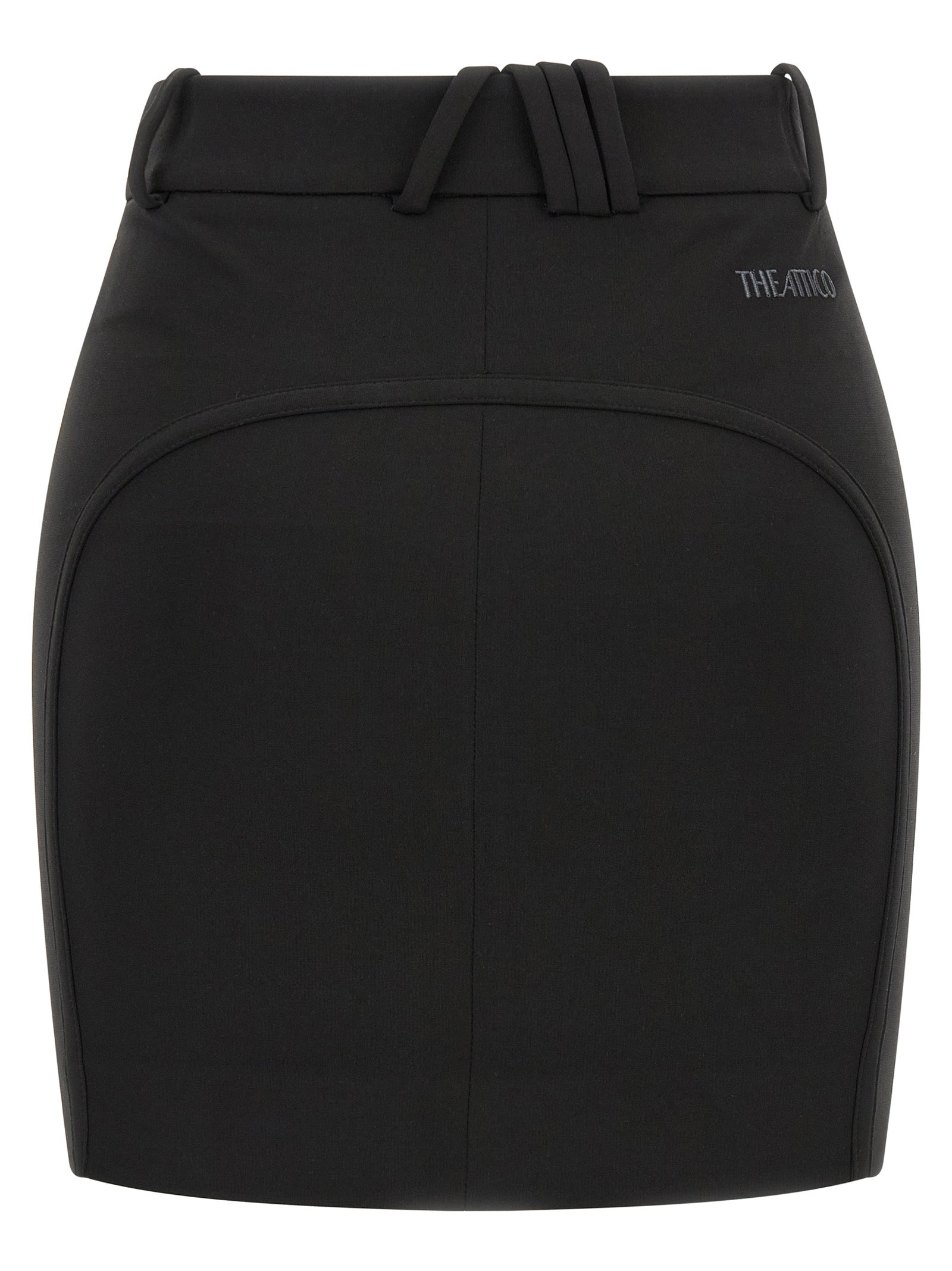 Black Viscose Long Skirt