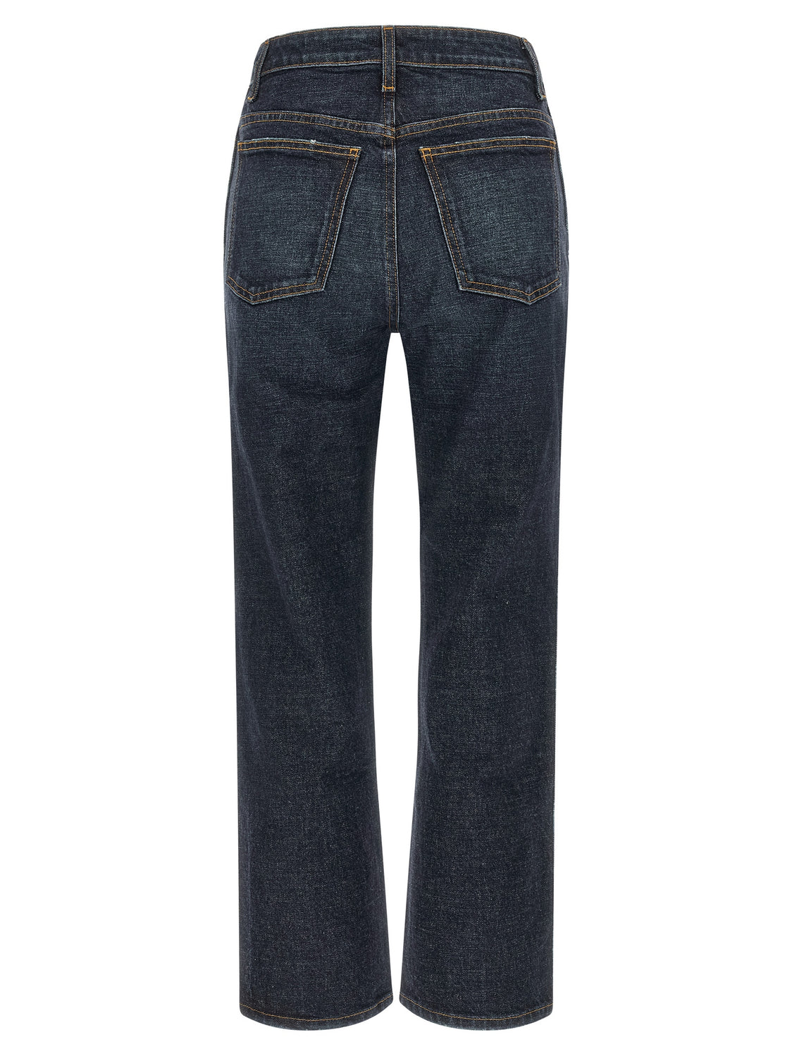 Blue Cotton Flared Jeans