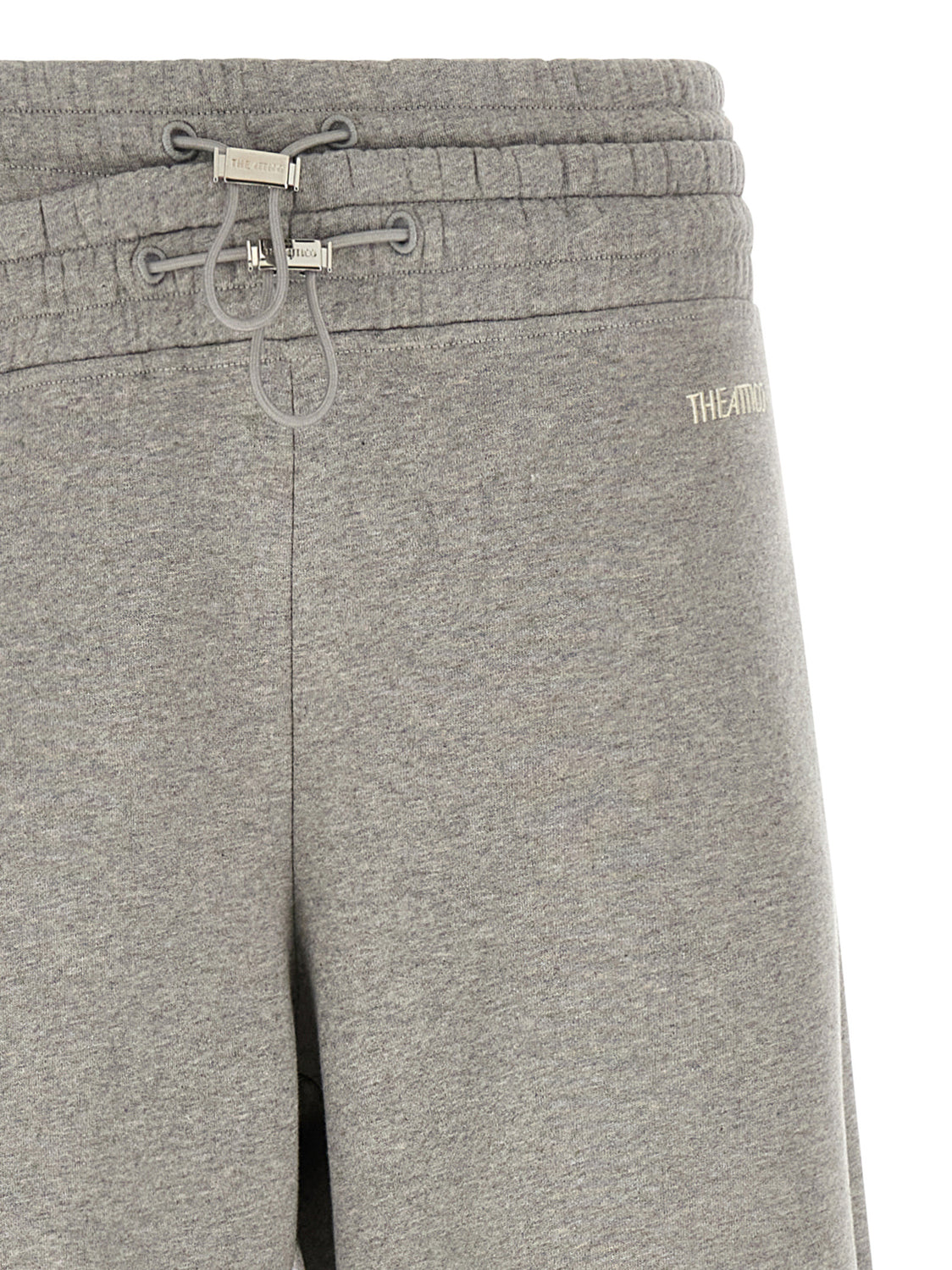 Gray Cotton Casual Pants