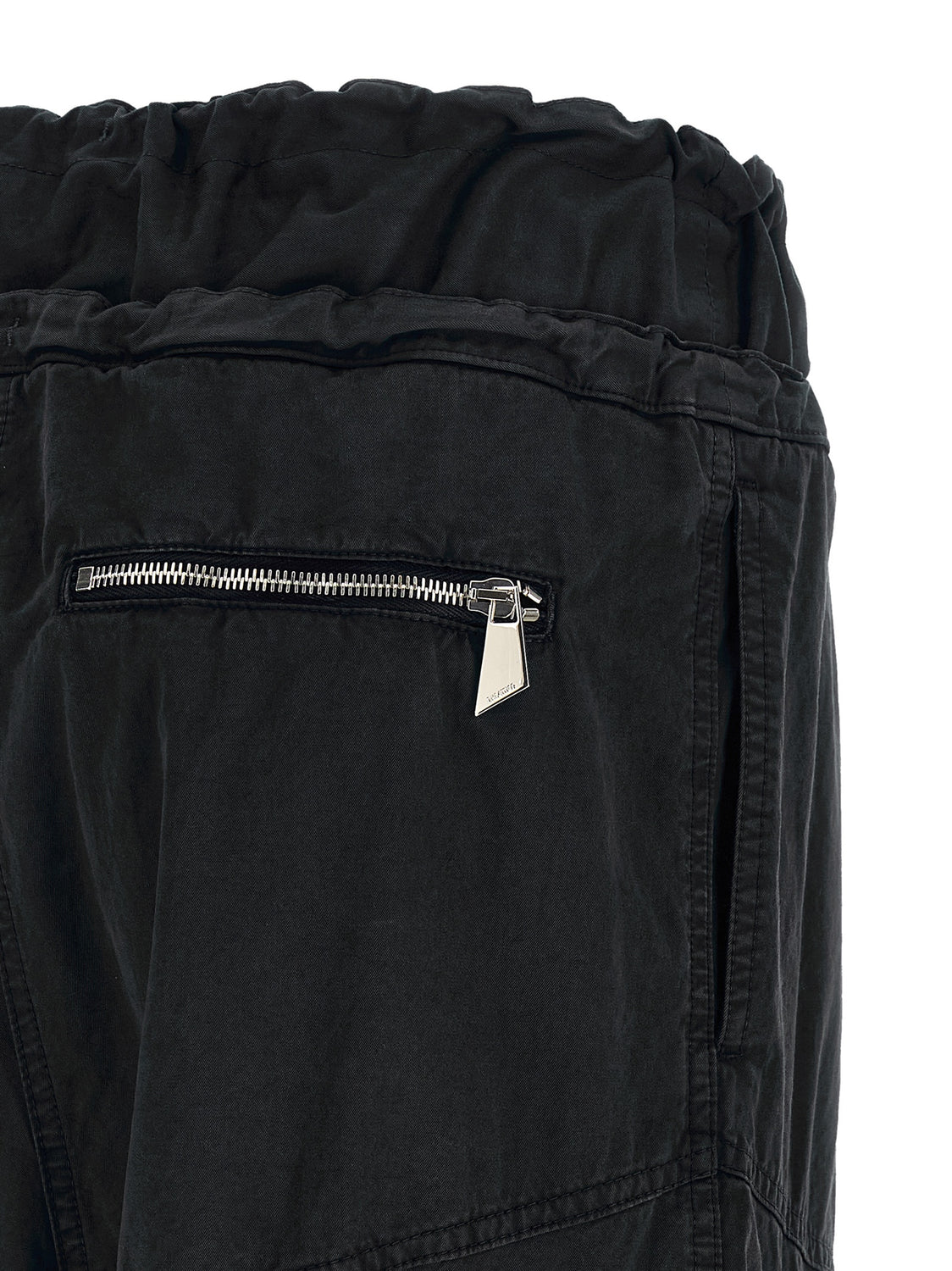 Black Cotton Cargo Pants
