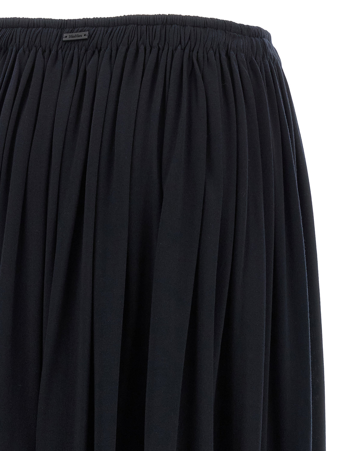 Blue Lyocell Mini Skirt