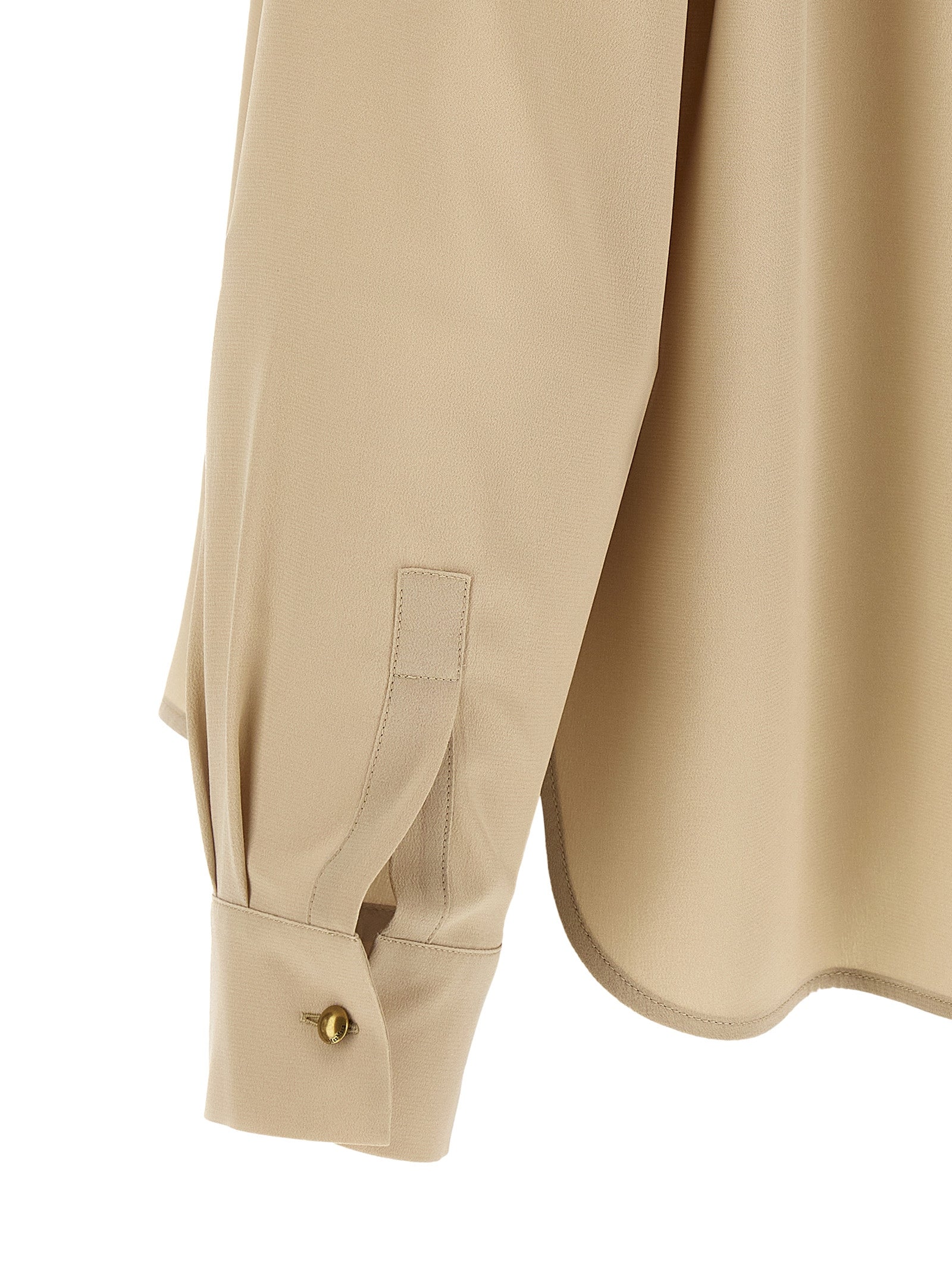 Beige Silk Blouse