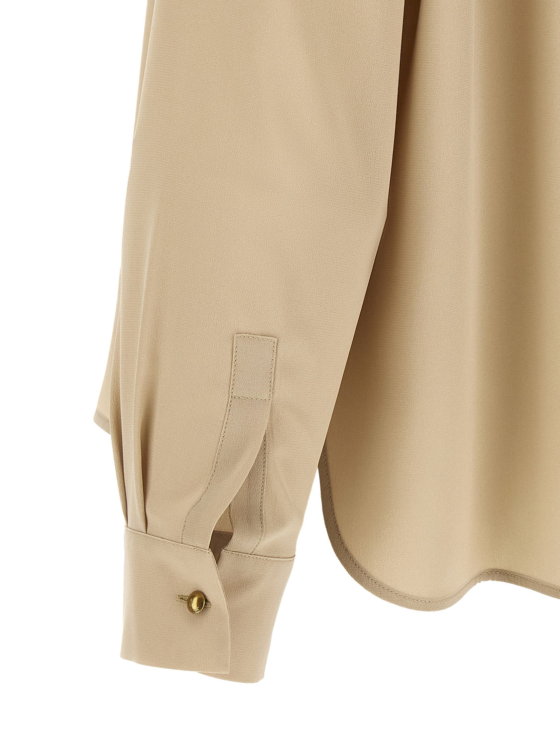 Beige Silk Blouse