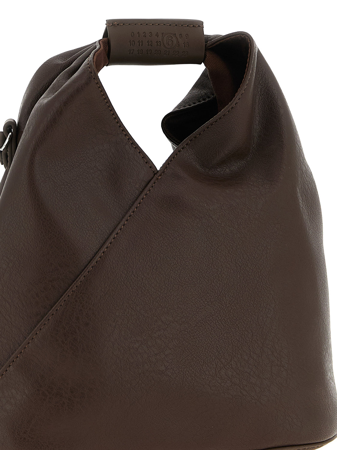 Brown Polyethylene Crossbody Bag