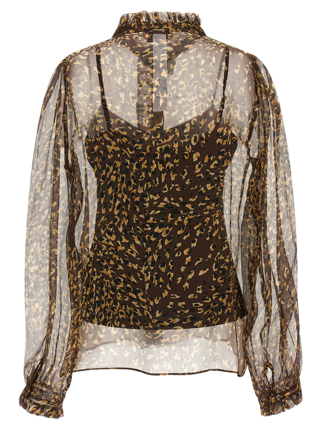 Brown Polyester Blouse