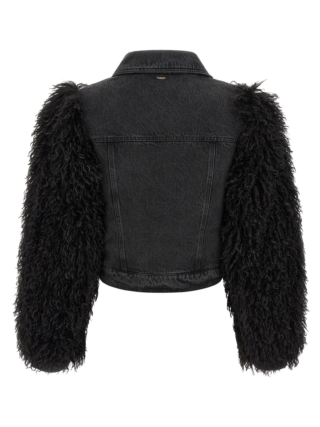 Black Cotton Denim Jacket