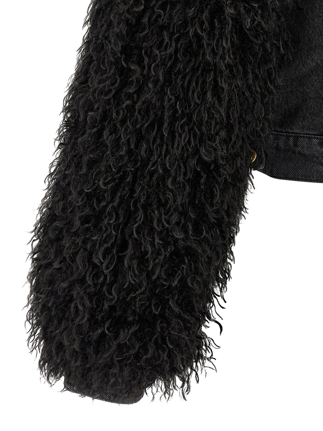 Black Cotton Denim Jacket