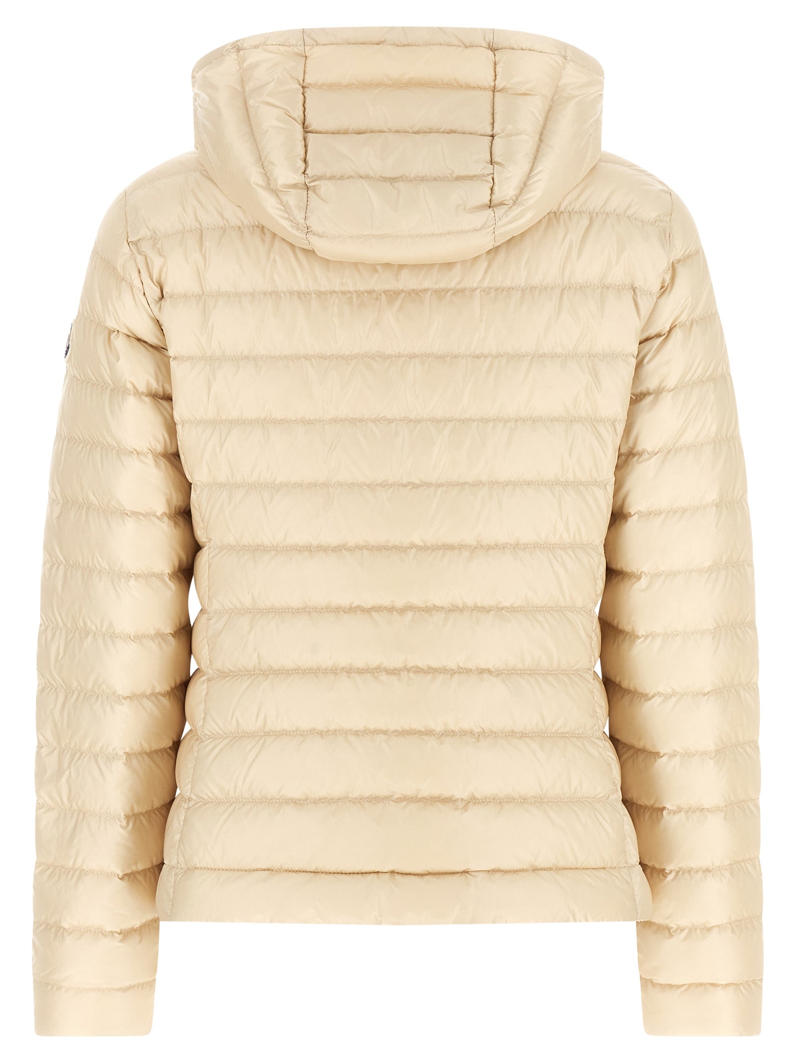 Beige Polyamide Full-Length Jacket
