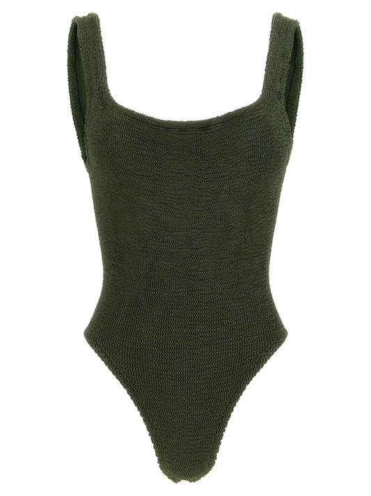 Bicolor Polyamide One-Piece Swimsuit