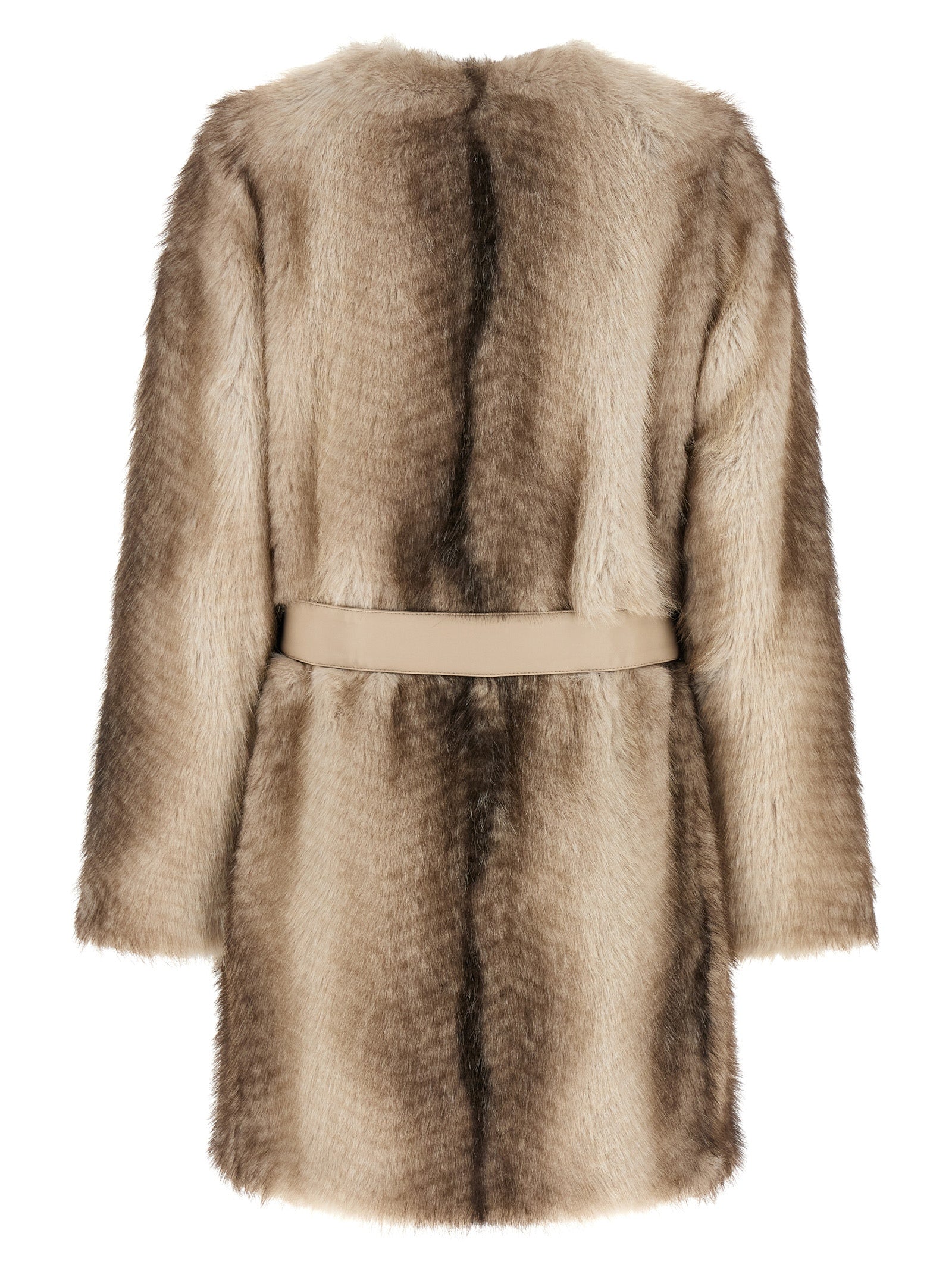 Brown Polyester Coat