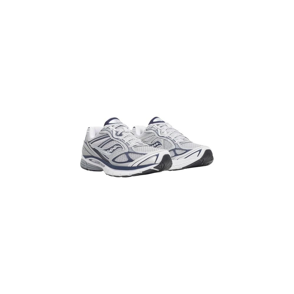 Gray Synthetic Athletic Sneakers