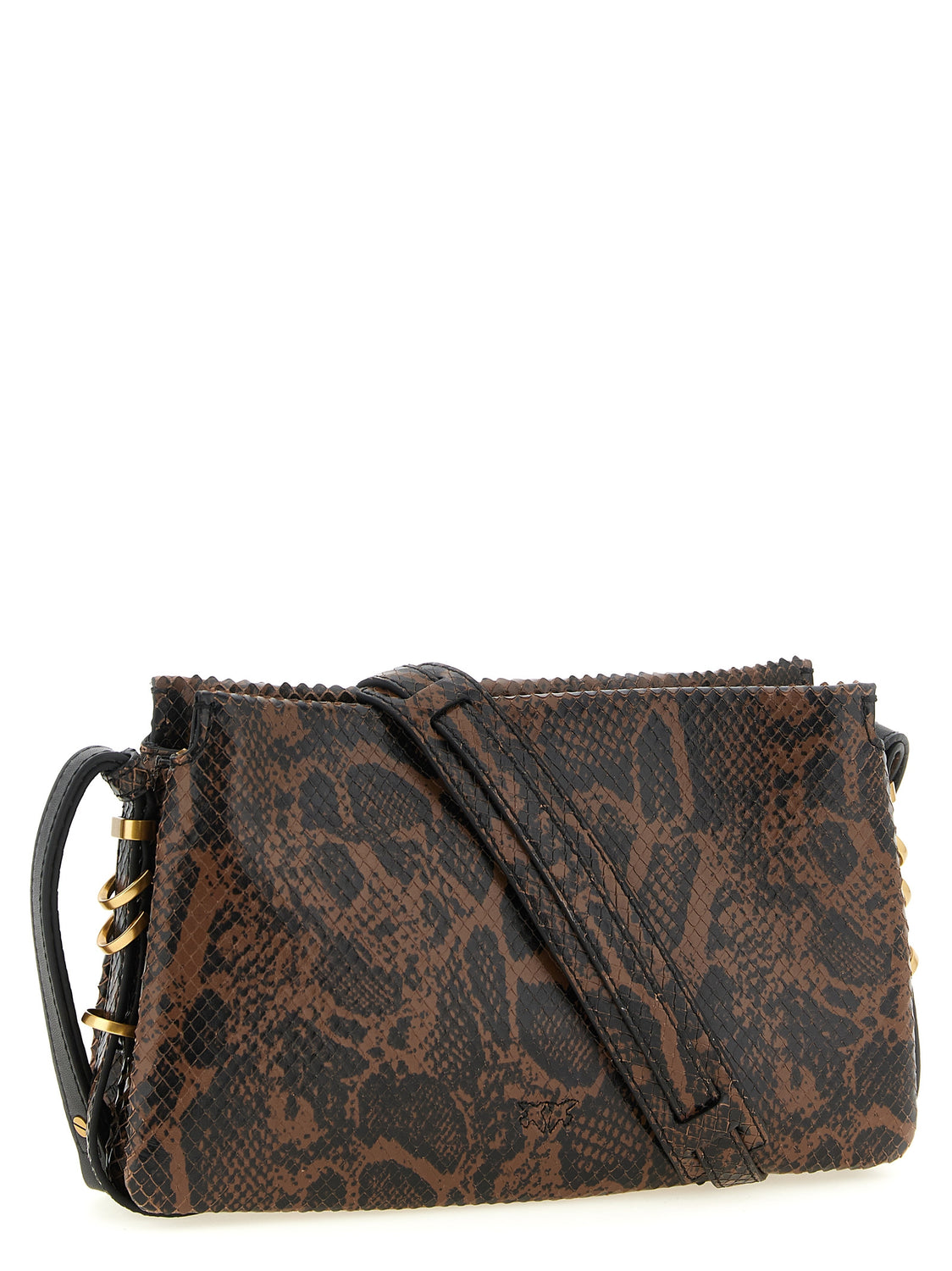 Brown Calfskin Crossbody Bag