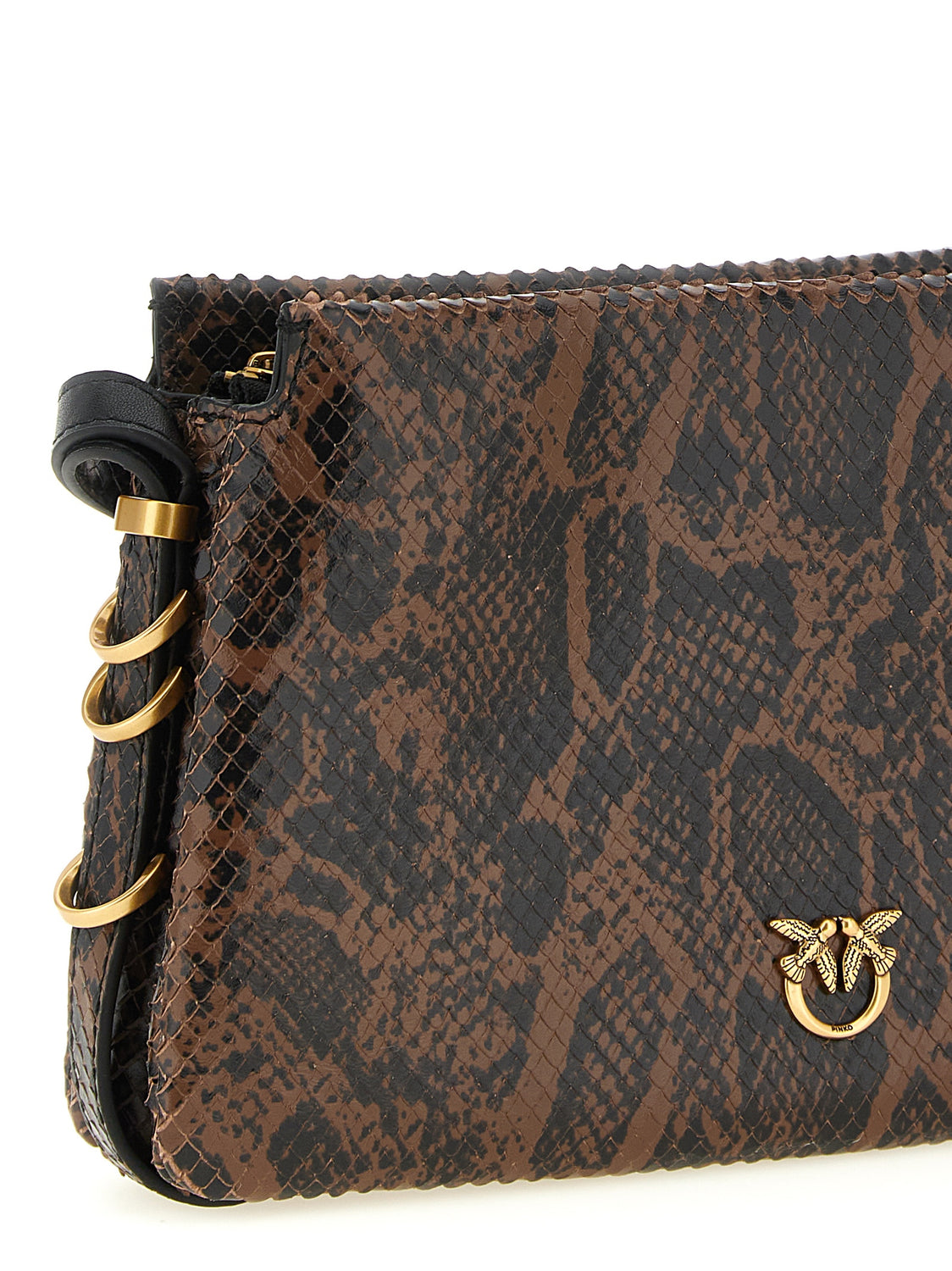 Brown Calfskin Crossbody Bag