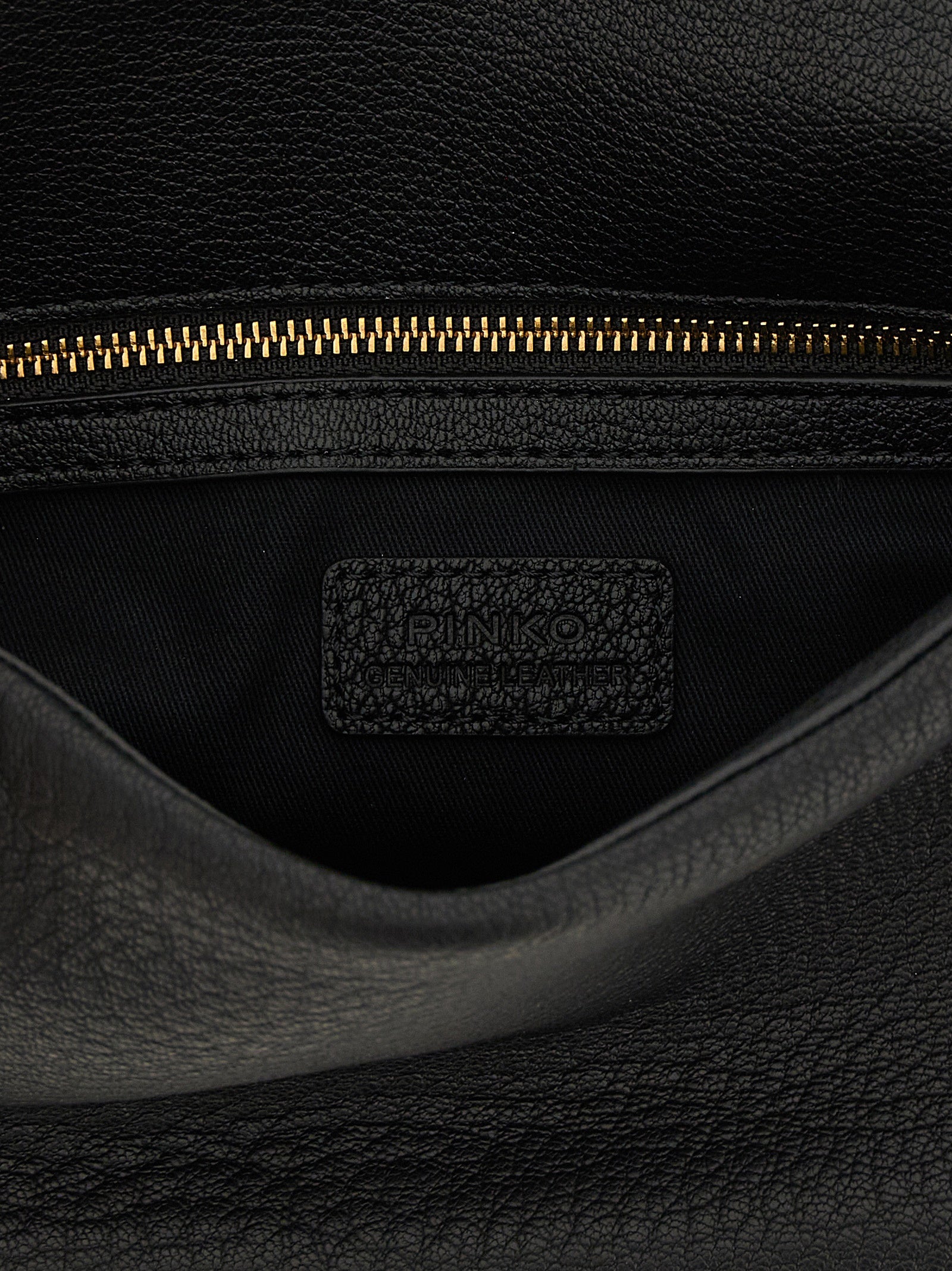 Black Lamb Leather Shoulder Bag