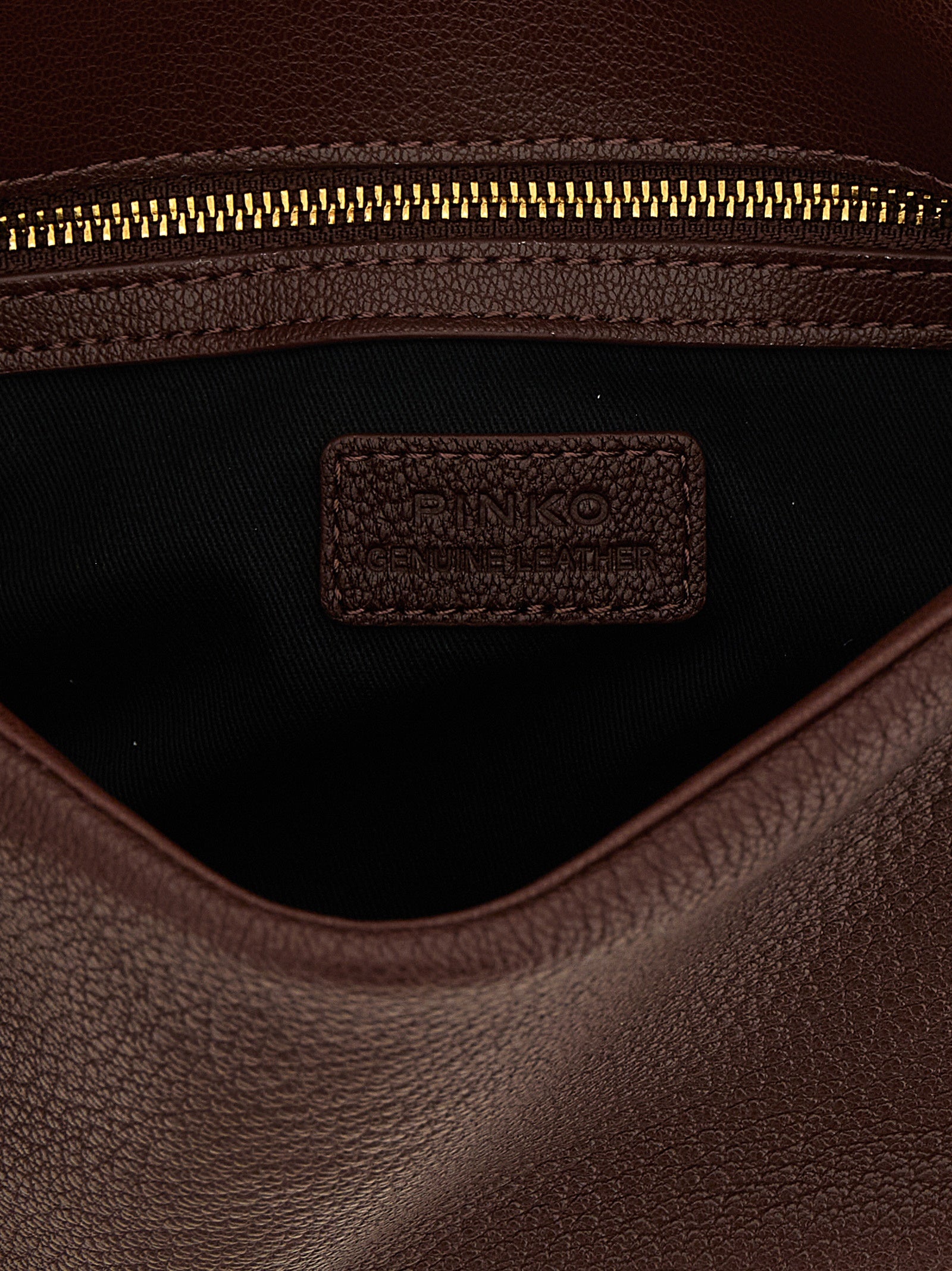 Brown Lamb Leather Shoulder Bag