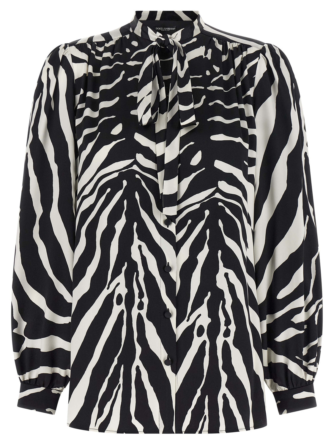 Bicolor Silk Blouse