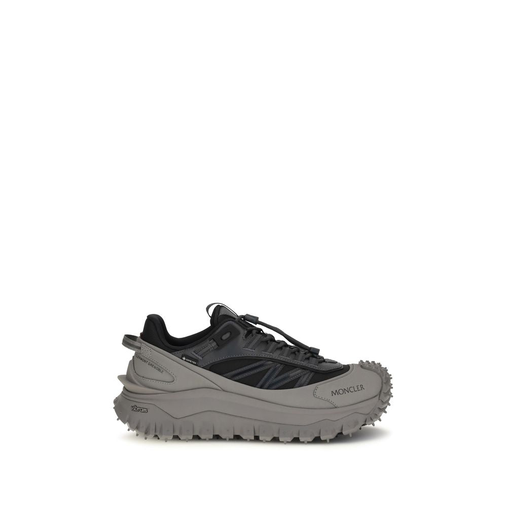 Gray Calf Leather Bos Taurus Athletic Sneakers