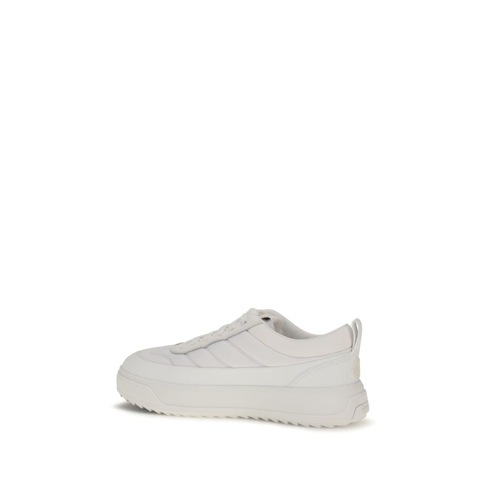 White Calf Leather Bos Taurus Athletic Sneakers