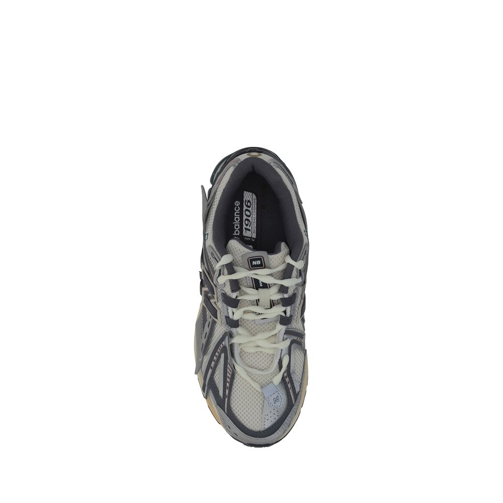 Silver Polyester Athletic Sneakers