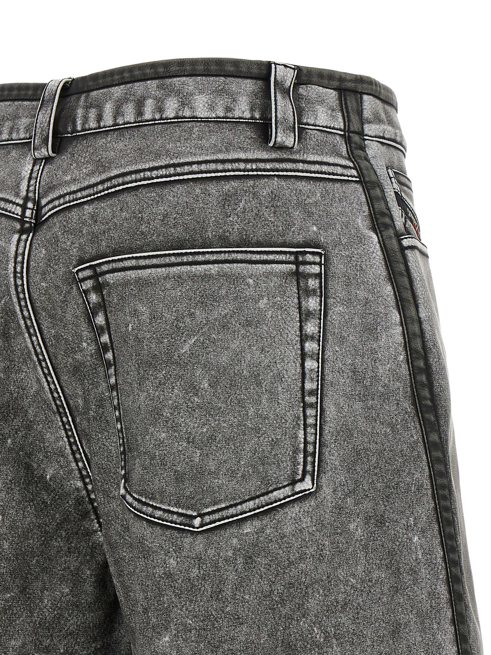 Gray Polyethylene Bermuda Shorts