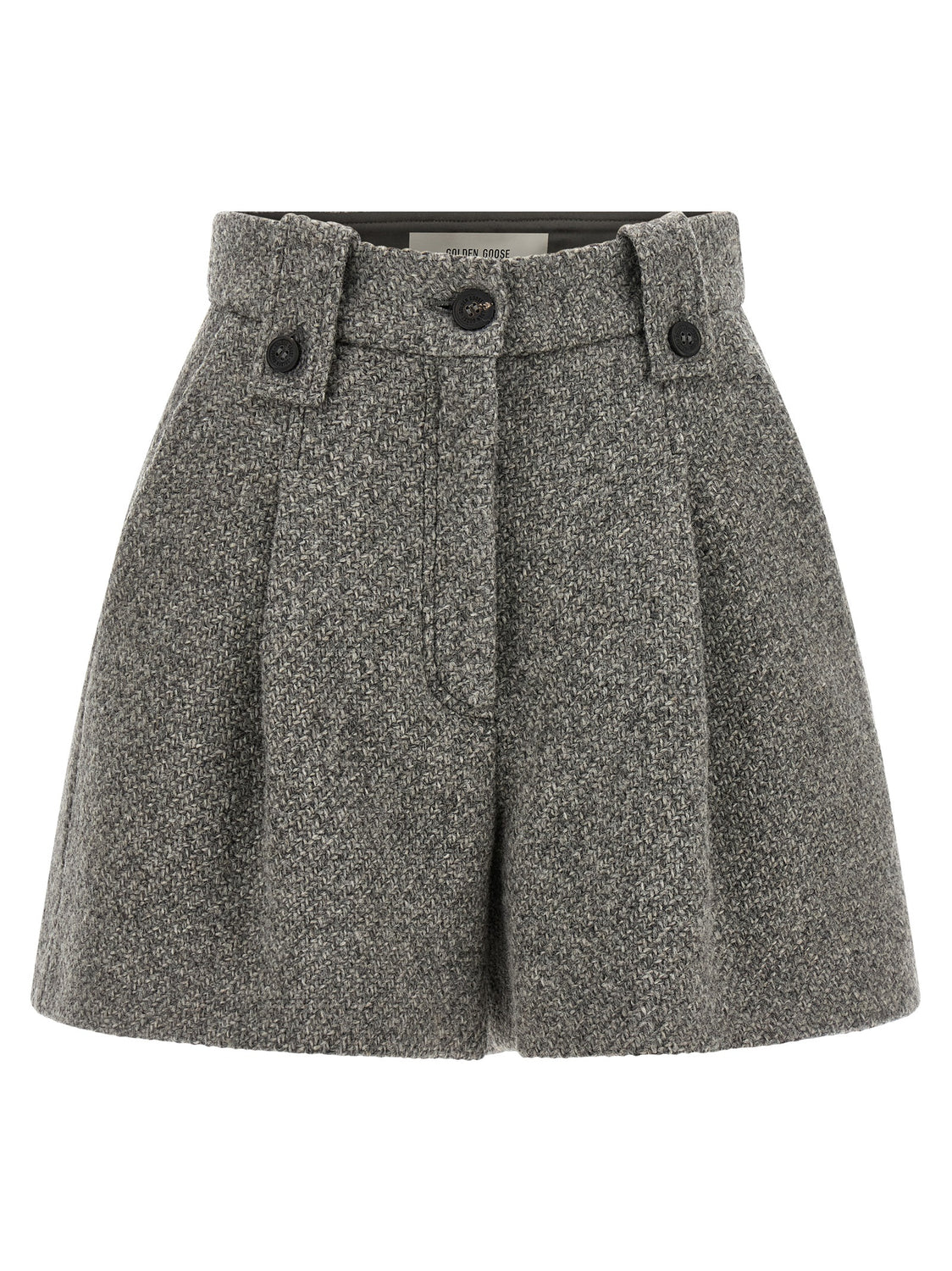 Gray Virgin Wool Bermuda Shorts