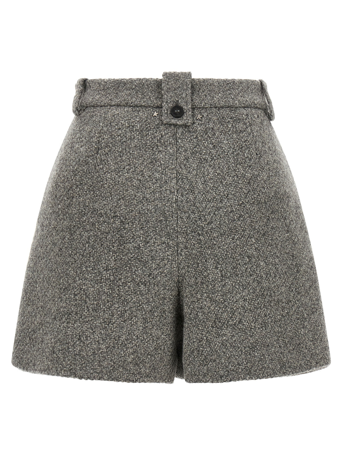 Gray Virgin Wool Bermuda Shorts