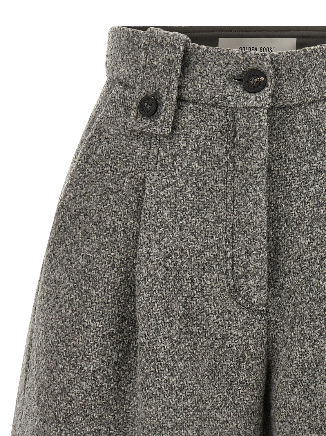 Gray Virgin Wool Bermuda Shorts