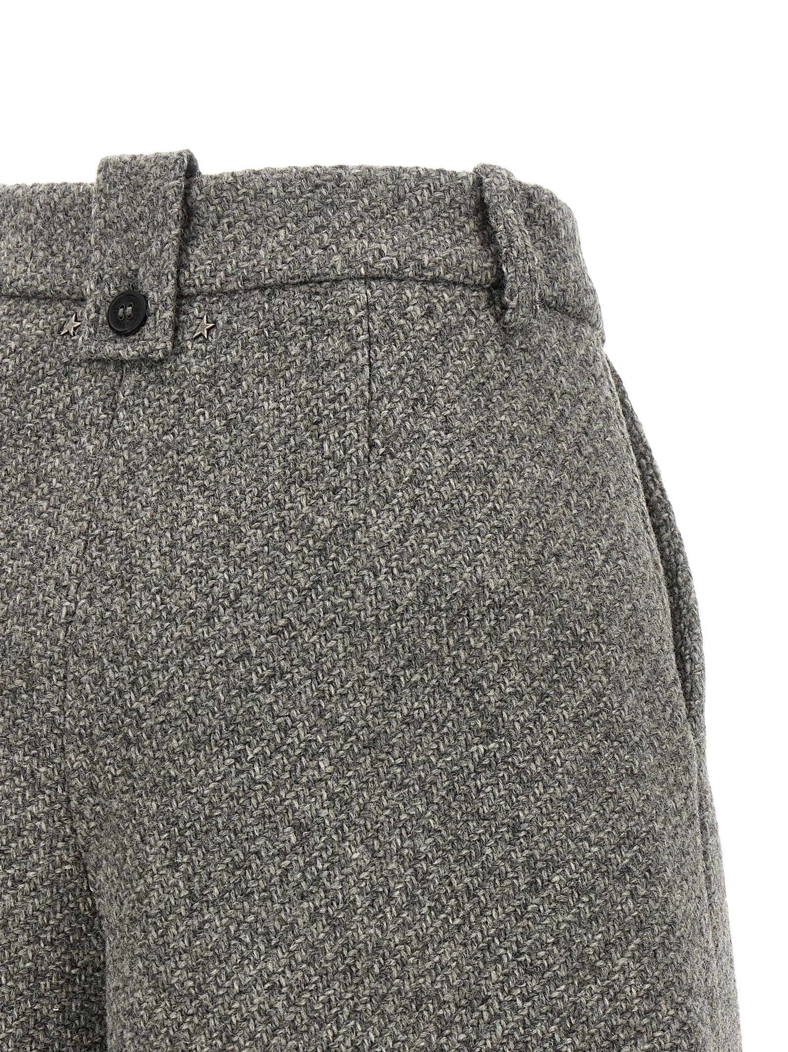 Gray Virgin Wool Bermuda Shorts