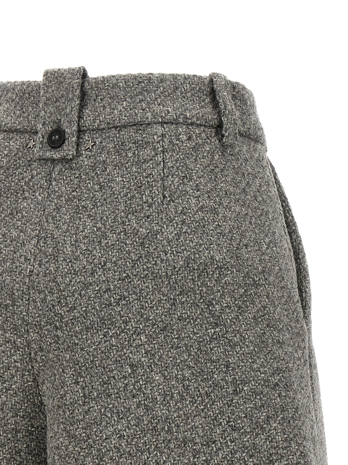 Gray Virgin Wool Bermuda Shorts