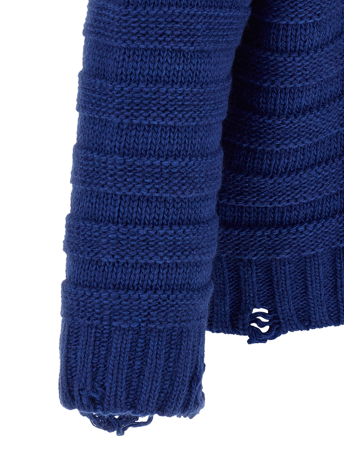 Blue Virgin Wool Cardigan