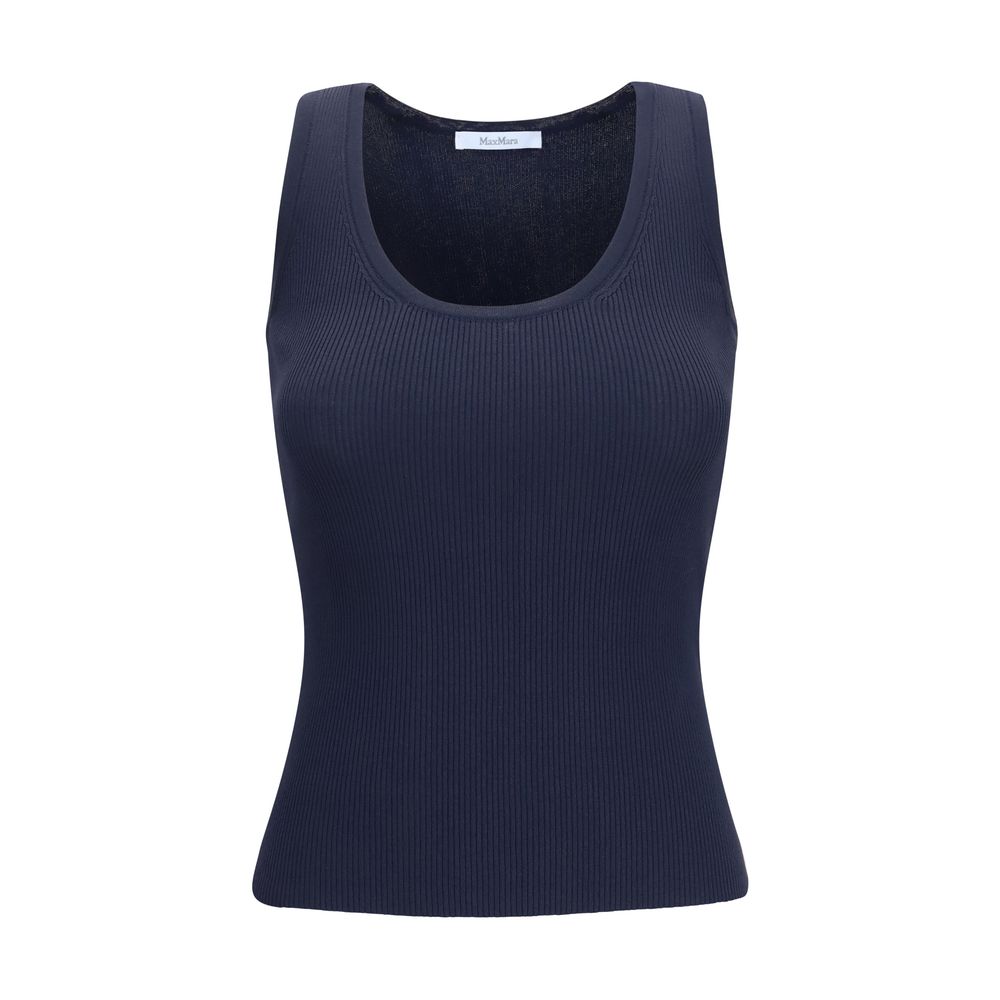 Blue Viscose Tank Tops