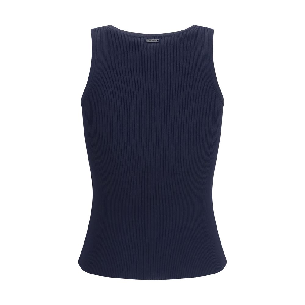 Blue Viscose Tank Tops