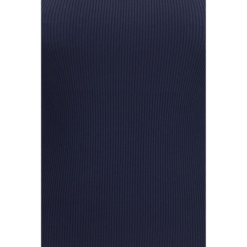 Blue Viscose Tank Tops