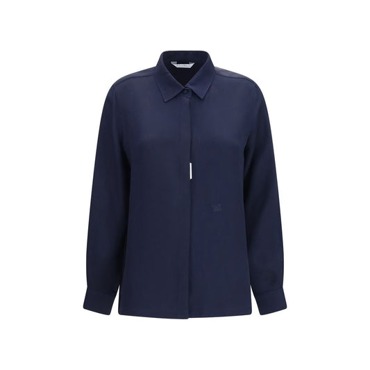 Blue Silk Shirt