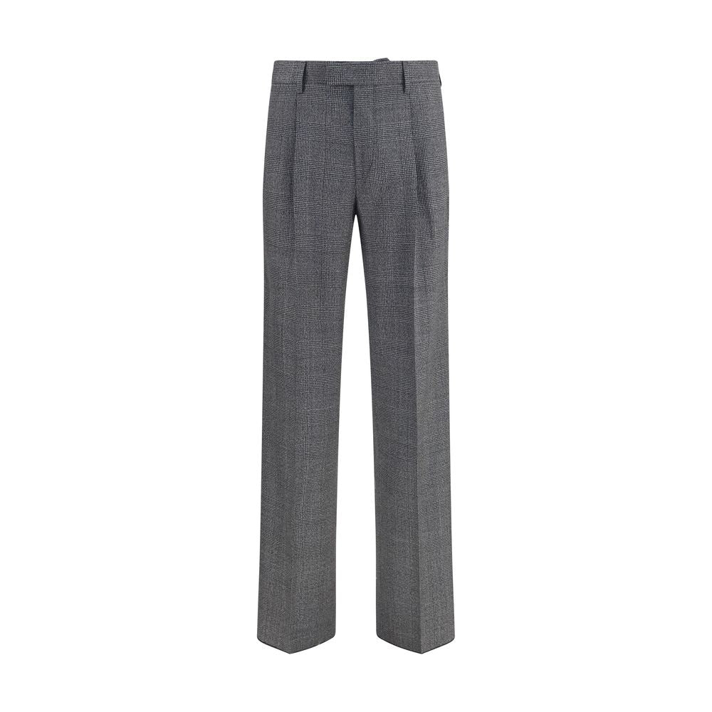 Gray Polyester Dress Pants
