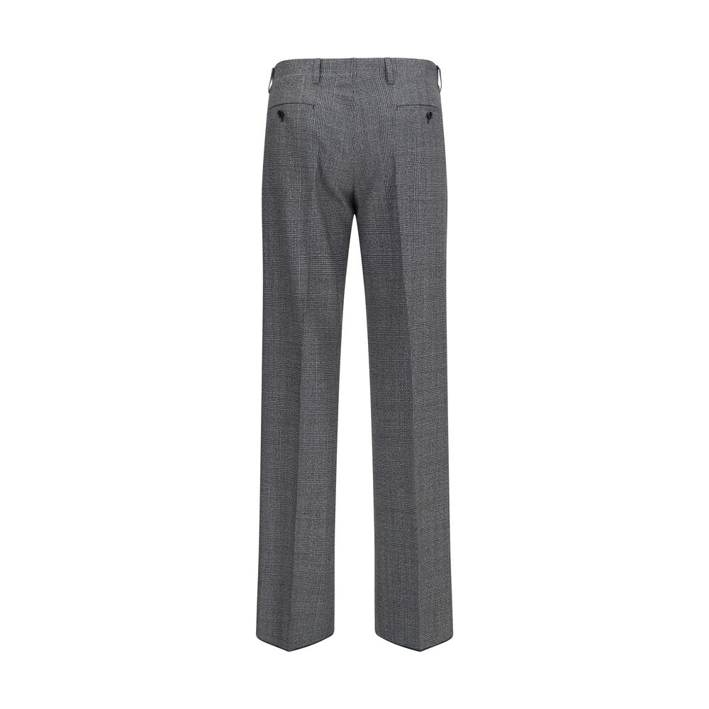 Gray Polyester Dress Pants