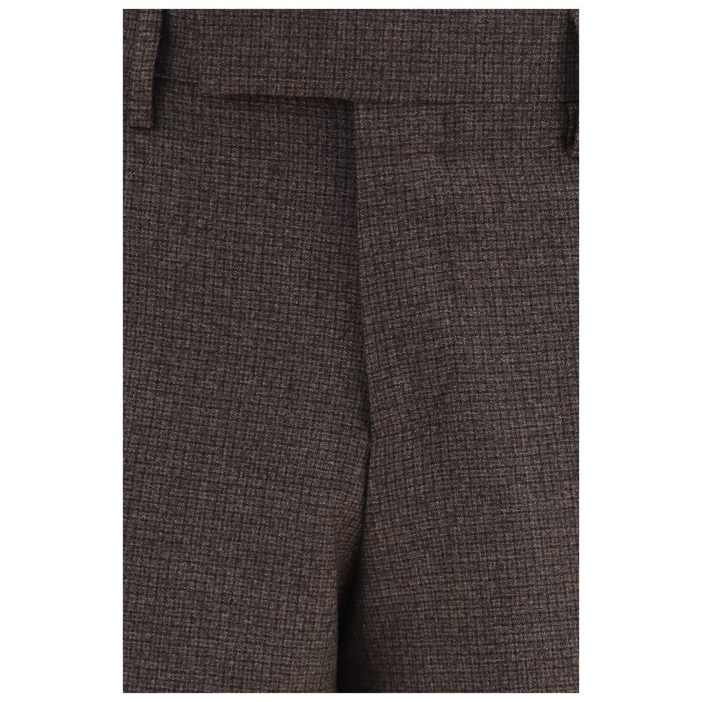 Brown Viscose Dress Pants