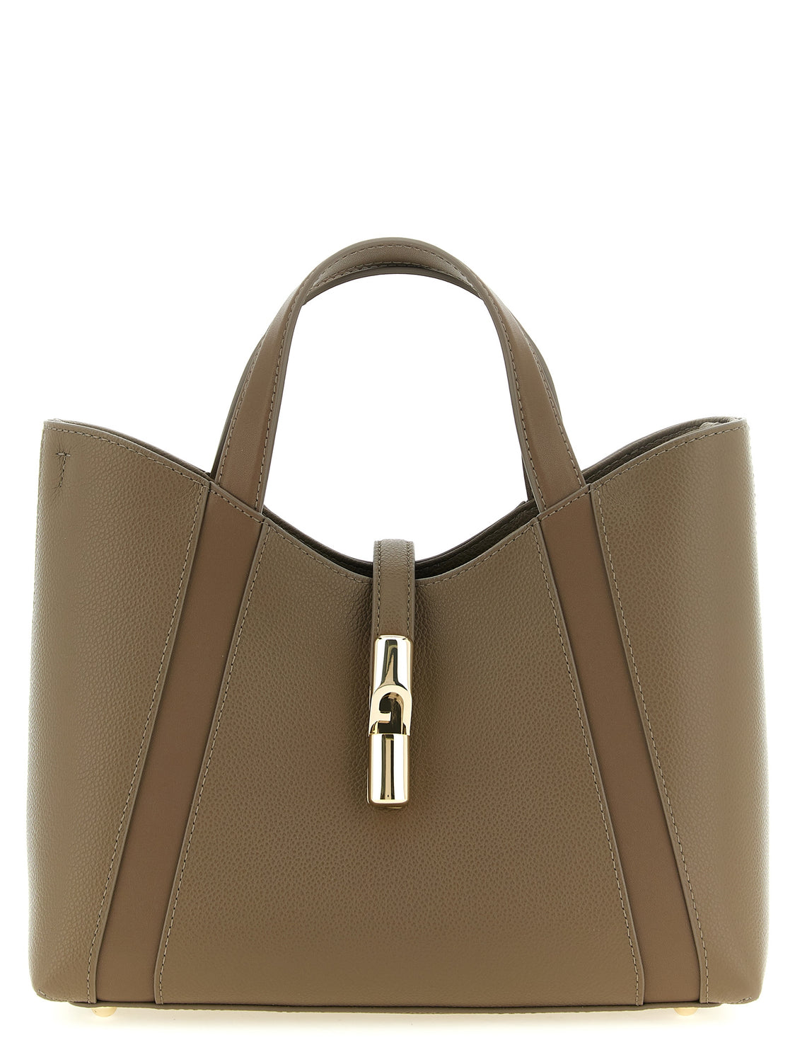 Gray Calfskin Tote Bag