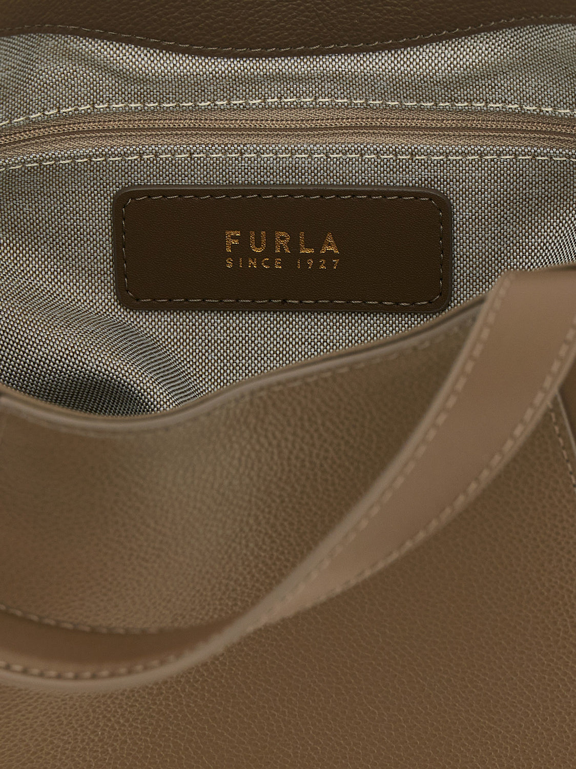 Gray Calfskin Tote Bag