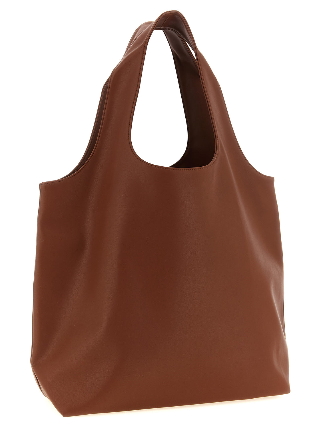 Brown Polyester Tote Bag