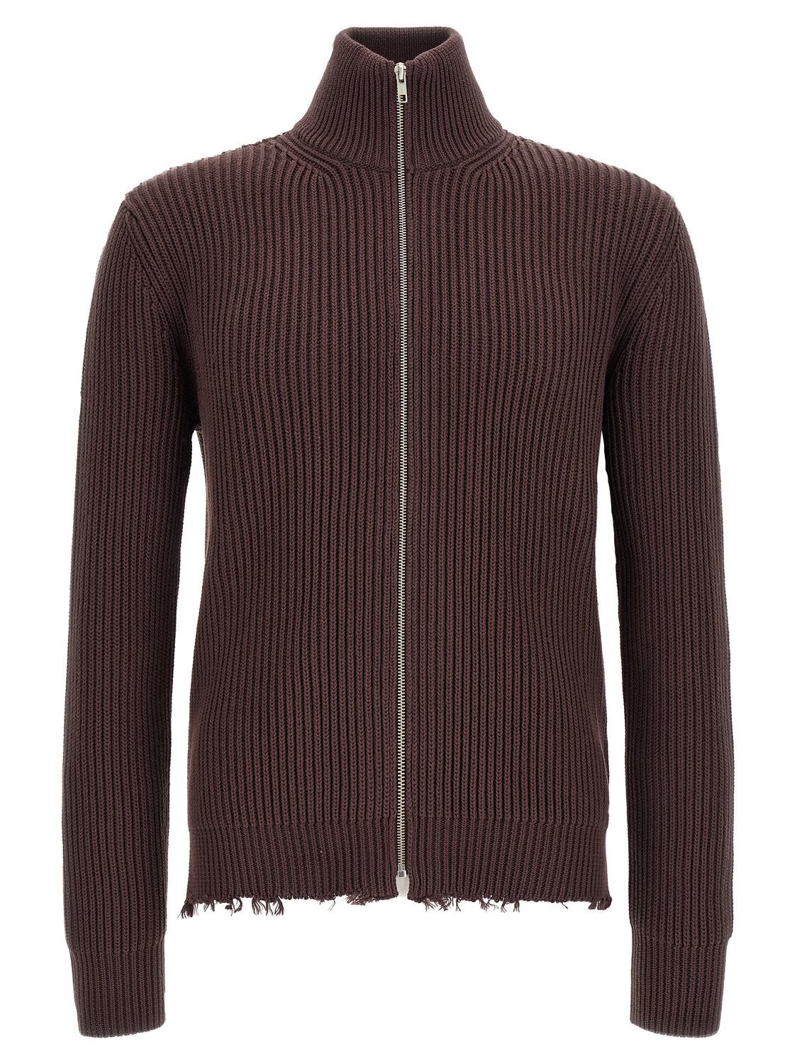 Brown Cotton Cardigan