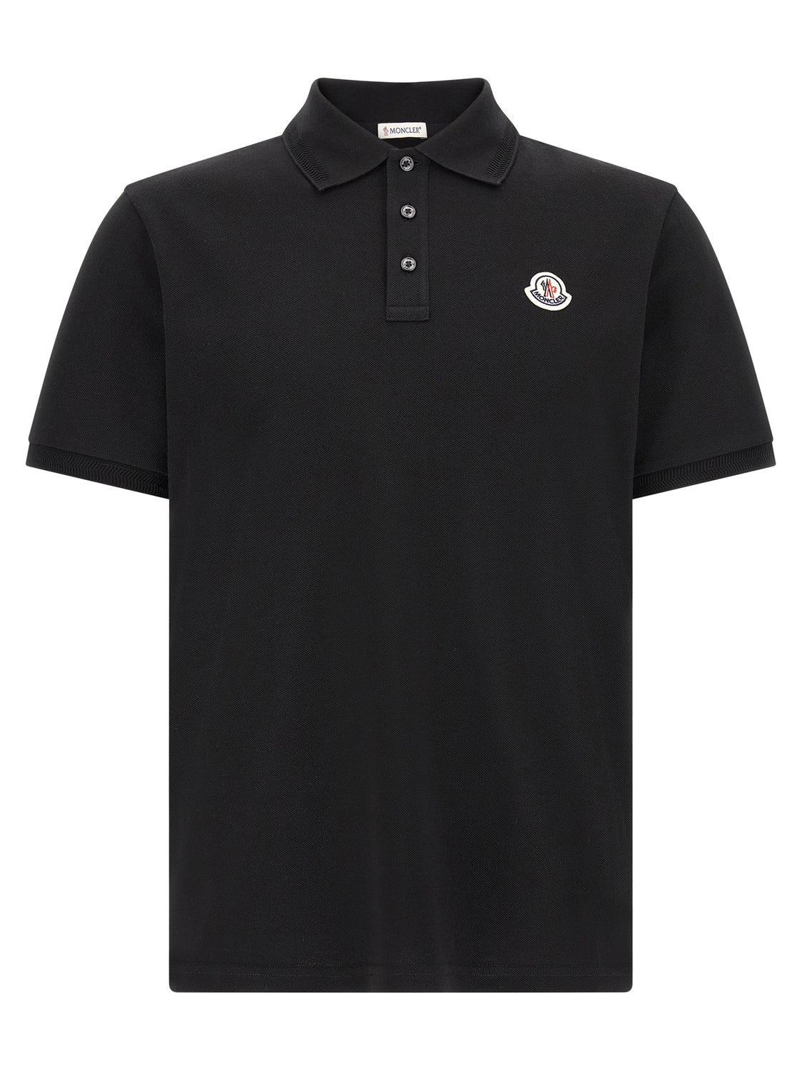 Black Cotton Polo Shirt