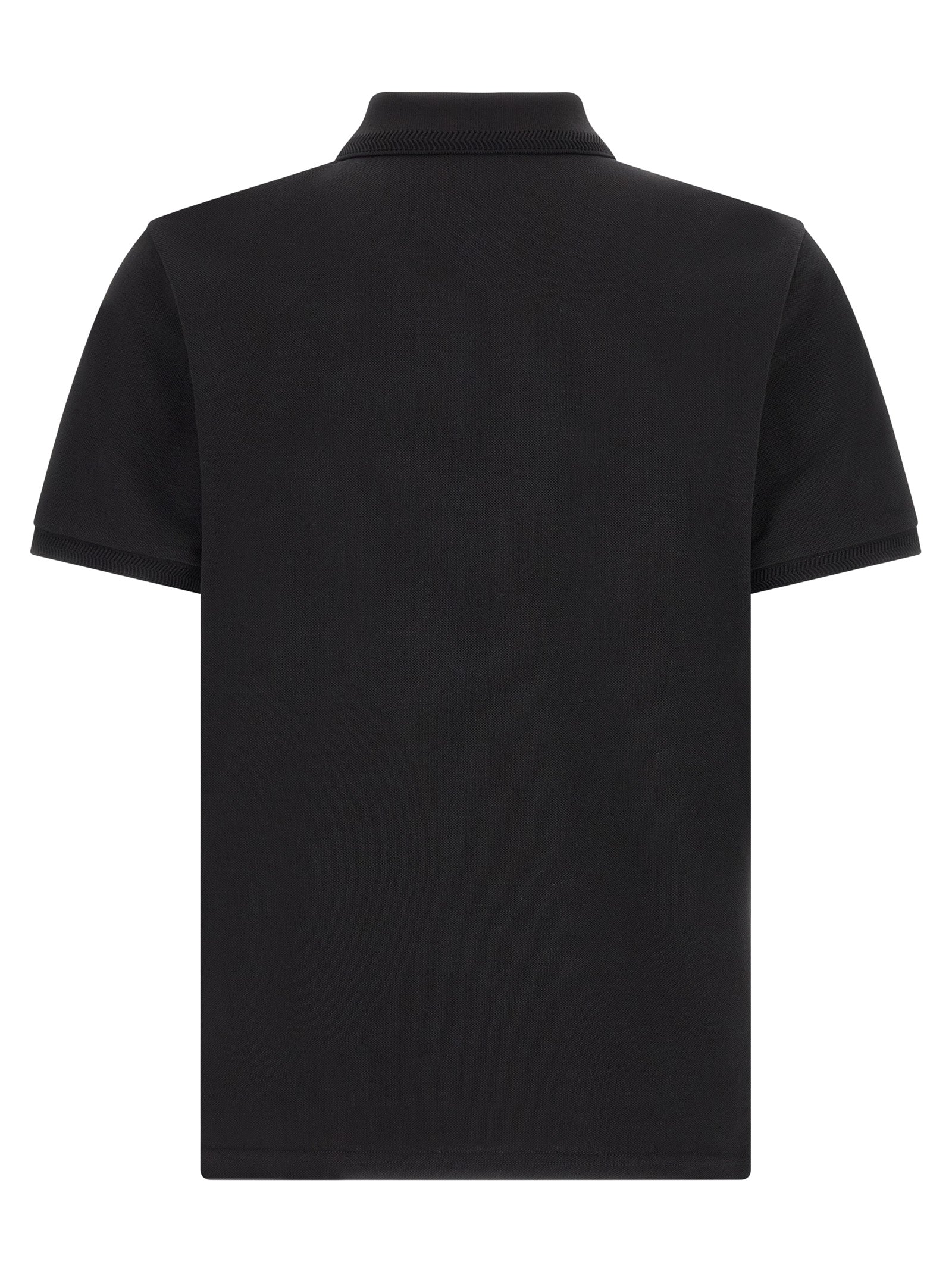 Black Cotton Polo Shirt