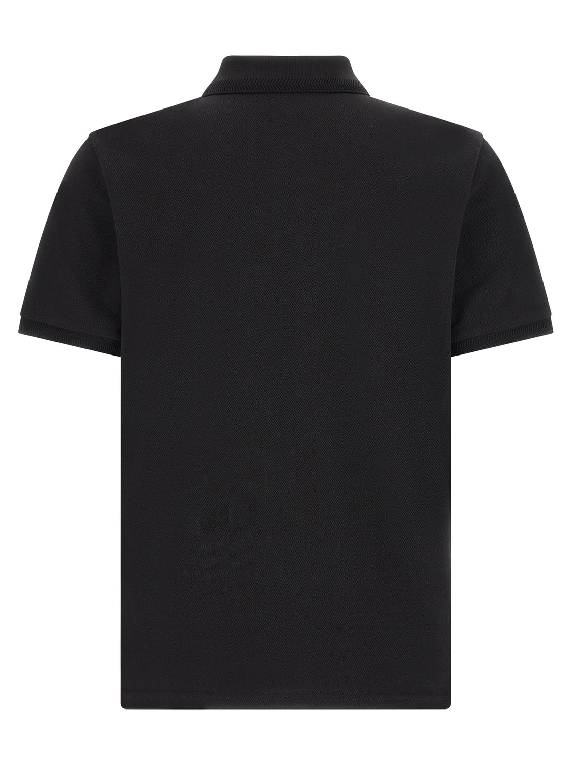 Black Cotton Polo Shirt
