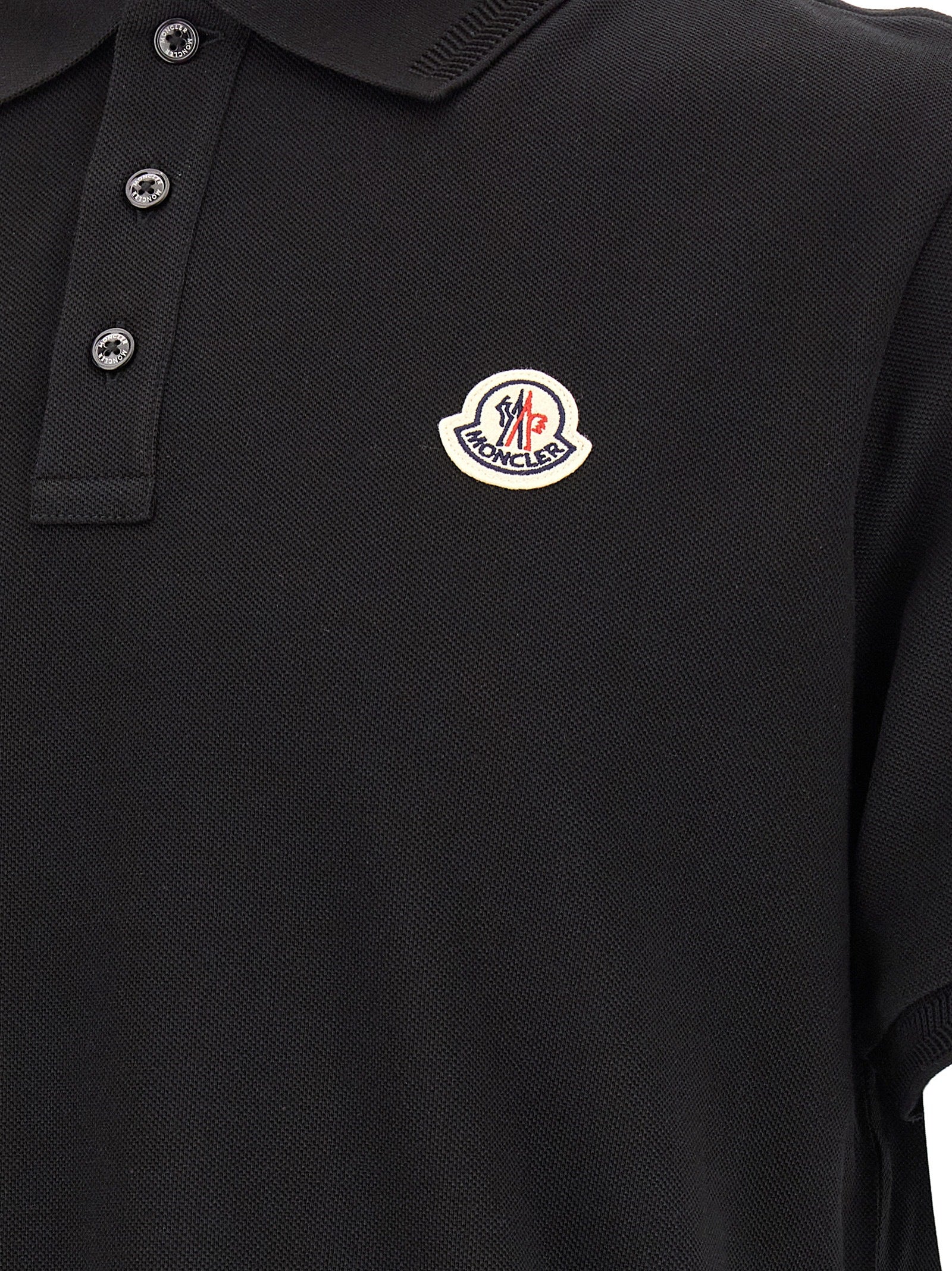 Black Cotton Polo Shirt