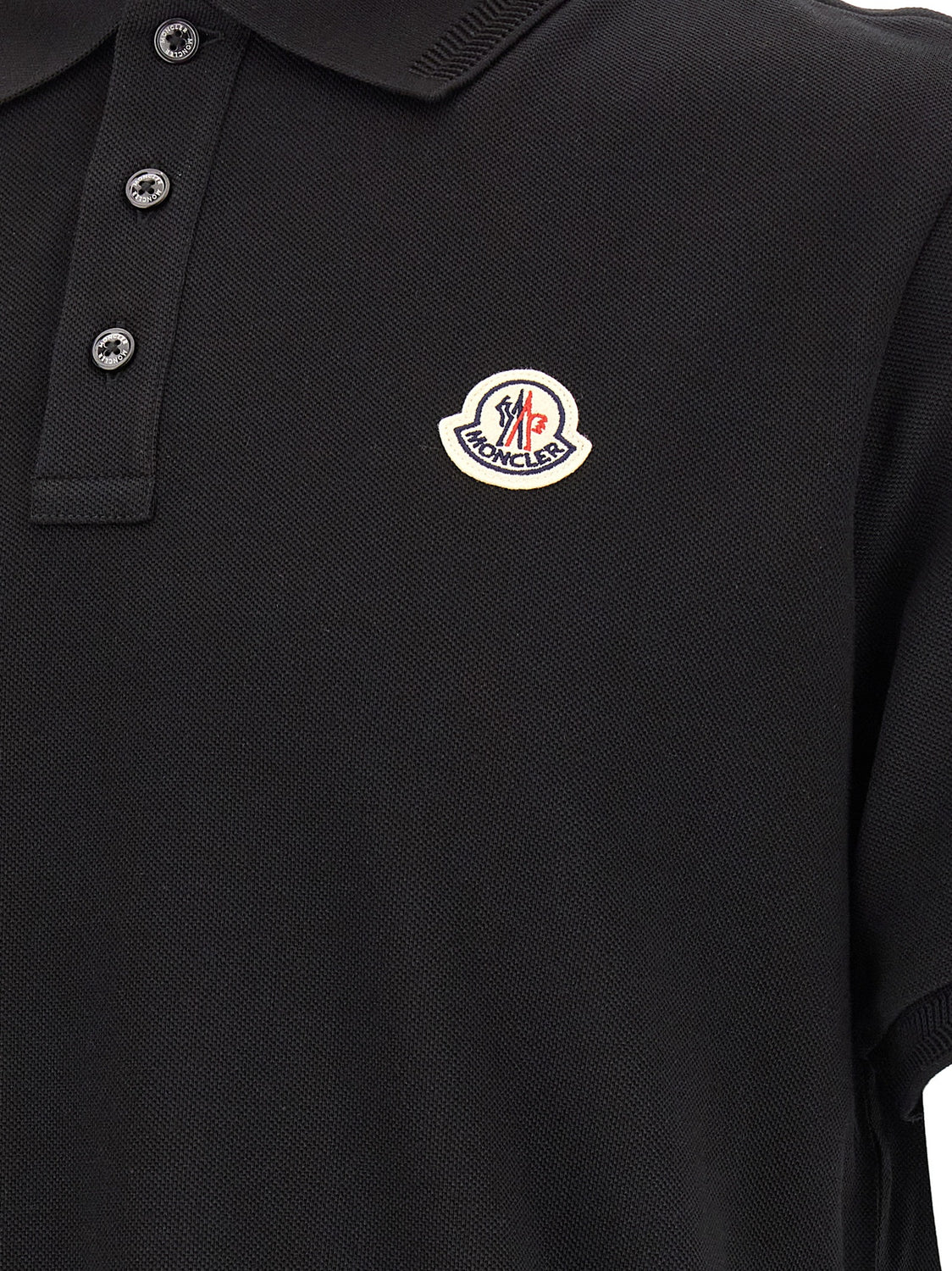 Black Cotton Polo Shirt
