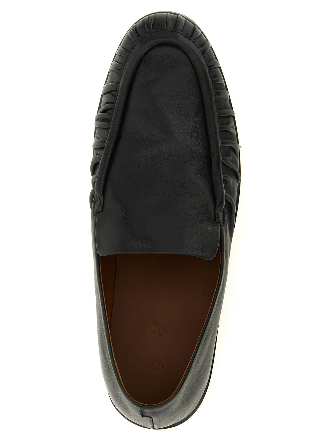 Black Calfskin Slip-On Loafers