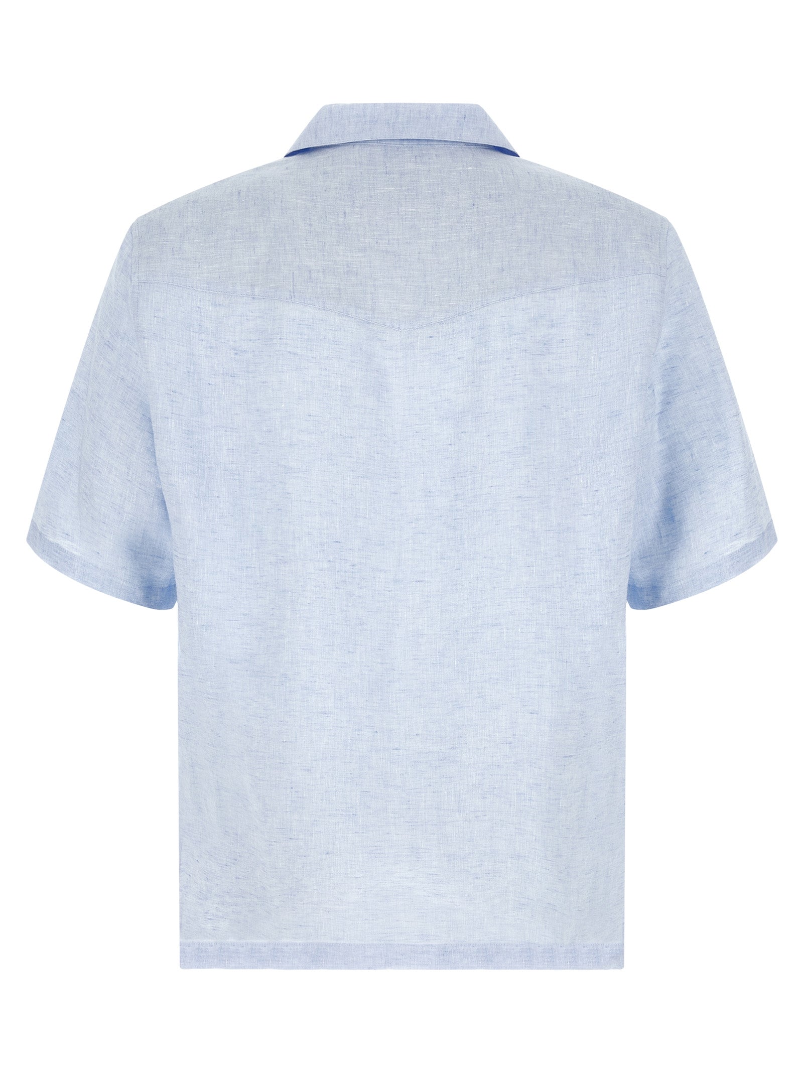 Blue Linen Blouse